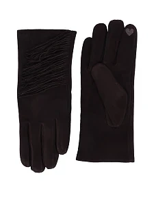 Перчатки замшевые коричневые - фото  - Miraton