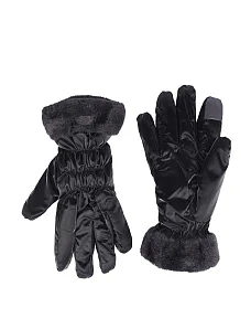 Рукавички тканинні чорні - фото  - Miraton