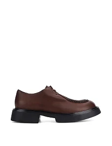 Женские туфли MIRATON кожаные коричневые - фото  - Miraton