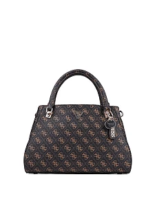 Жіноча сумка леді лайк Guess з екошкіри коричнева - фото  - Miraton