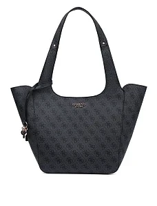 Жіноча сумка 2 в 1 з екошкіри сіра - фото  - Miraton