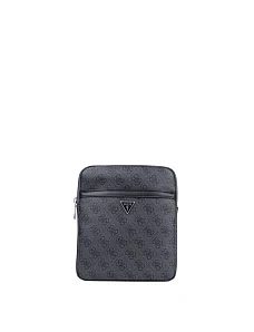 Чоловіча сумка месенджер Guess з екошкіри чорна - фото  - Miraton