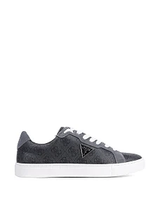 Чоловічі кеди Guess з екошкіри сірі - фото  - Miraton