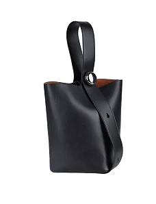 Жіноча сумка тоут MIRATON шкіряна чорна - фото  - Miraton