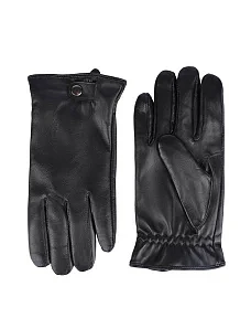 Рукавички шкіряні чорні - фото  - Miraton
