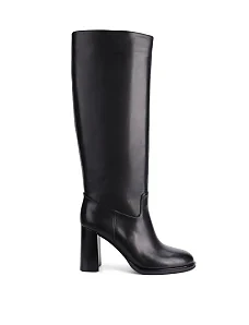 Жіночі чоботи MIRATON шкіряні чорні - фото  - Miraton