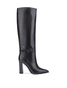 Жіночі чоботи шкіряні чорні - фото  - Miraton