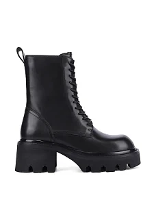 Жіночі черевики MIRATON шкіряні чорні - фото  - Miraton