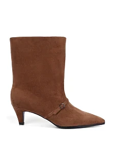 Жіночі черевики MIRATON велюрові коричневі - фото  - Miraton