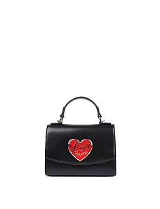 Жіноча сумка Love Moschino з екошкіри чорна - фото  - Miraton