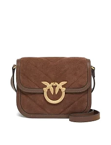 Жіноча сумка крос-боді шкіряна коричнева - фото  - Miraton