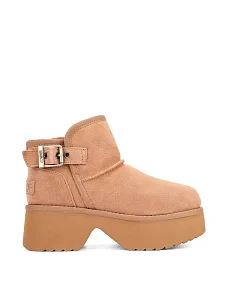 Женские угги замшевые бежевые - фото  - Miraton
