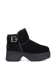 Женские угги замшевые черные - фото  - Miraton