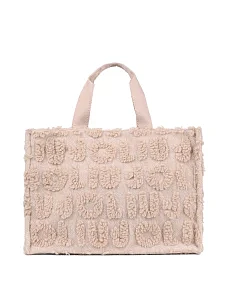 Женская сумка тоут LIU JO тканевая бежевая - фото  - Miraton