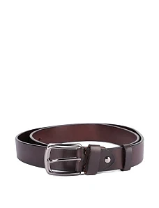 Ремень кожаный коричневый - фото  - Miraton