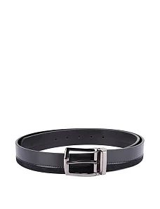 Ремень кожаный черный - фото  - Miraton