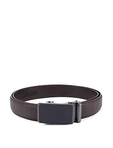 Ремень кожаный коричневый - фото  - Miraton