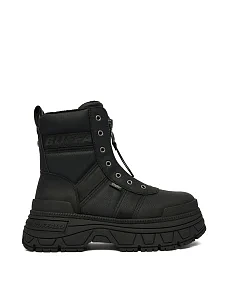 Жіночі черевики з екошкіри чорні - фото  - Miraton