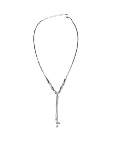 Колье-жгут в серебре - фото  - Miraton