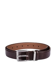 Ремінь шкіряний коричневий - фото  - Miraton