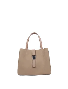 Жіноча сумка шкіряна бежева - фото  - Miraton