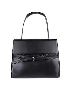 Жіноча сумка тоут MIRATON шкіряна чорна - фото  - Miraton