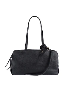 Женская сумка через плечо MIRATON кожаная черная - фото  - Miraton