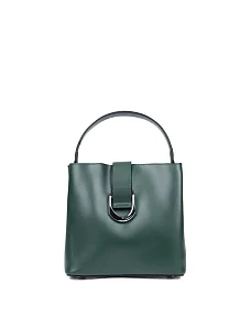 Женская сумка кожаная зеленая - фото  - Miraton