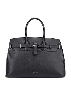 Женская сумка кожаная черная - фото  - Miraton