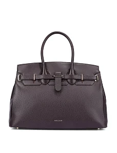 Жіноча сумка шкіряна коричнева - фото  - Miraton