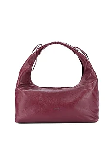 Жіноча сумка шкіряна бордова - фото  - Miraton