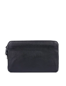 Чоловіча сумка через плече шкіряна чорна - фото  - Miraton