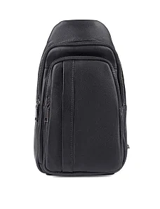 Мужская сумка кожаная черная - фото  - Miraton