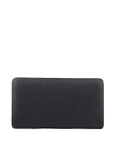 Гаманець на блискавці шкіряний чорний - фото  - Miraton