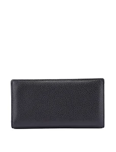 Гаманець на магніті шкіряний чорний - фото  - Miraton