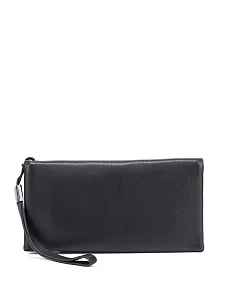 Гаманець на магніті шкіряний чорний - фото  - Miraton