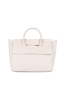 Женская сумка кожаная белая - фото  - Miraton