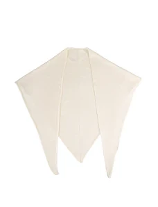 Шарф тканевый молочный - фото  - Miraton