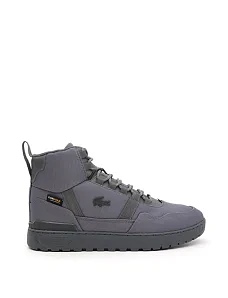 Чоловічі черевики Lacoste T-Clip Winter Mid текстильні сірі - фото  - Miraton