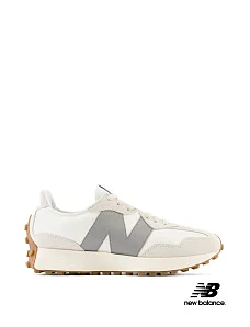 Женские кроссовки New Balance 327 замшевые бежевые - фото  - Miraton