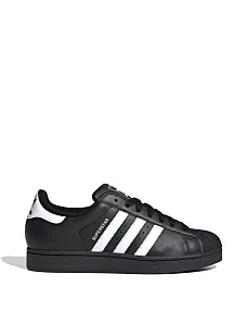Чоловічі кеди Adidas Superstar II шкіряні чорні - фото  - Miraton