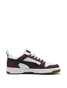 Жіночі кеди PUMA Rebound v6 Low з екошкіри бордові - фото  - Miraton