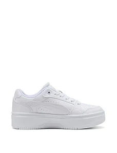 Женские кеды PUMA Rebound Low из экокожи белые - фото  - Miraton