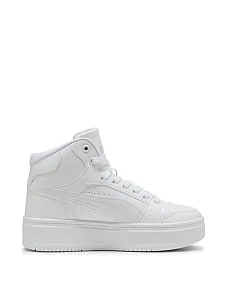 Жіночі черевики PUMA Rebound Mid з екошкіри білі - фото  - Miraton