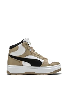 Жіночі черевики PUMA Rebound Mid з екошкіри бежеві - фото  - Miraton