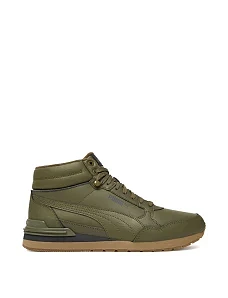 Чоловічі черевики PUMA ST Runner v4 Mid шкіряні зелені - фото  - Miraton
