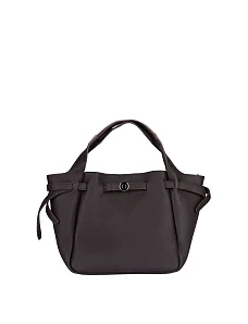 Женская сумка кожаная коричневая - фото  - Miraton