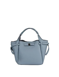 Жіноча сумка шкіряна блакитна - фото  - Miraton