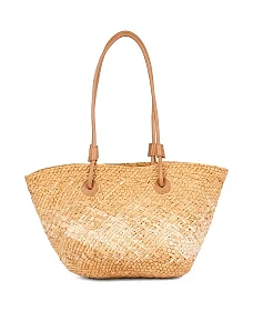 Жіноча сумка солом'яна бежева - фото  - Miraton