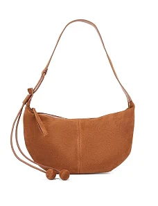 Жіноча сумка замшева кемел - фото  - Miraton